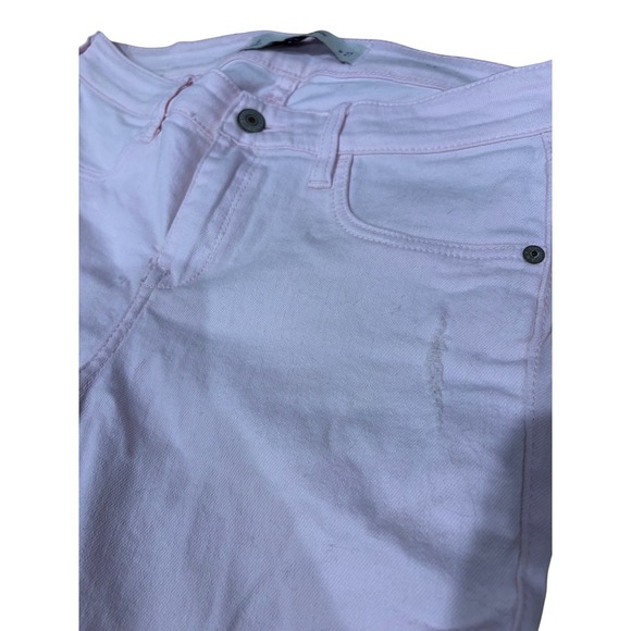 Abercrombie & Fitch Womens Pink Denim Distressed Skinny Jeans Size 27 - Picture 5 of 7